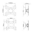 Techly Wall mount for TV LCD/LED/PDP 19-37inch 25kg Must
