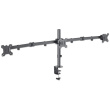 Manhattan TV & Monitor Mount, Desk, Double-Link Arms, 3 screens, Screen Sizes: 10-27