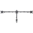 Manhattan TV & Monitor Mount, Desk, Double-Link Arms, 3 screens, Screen Sizes: 10-27