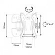 Maclean TV WAll Mount 13-32'' 30kg MC-415 VESA100x100