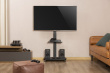 Gembird TVS-75S-02 TV floor stand with caster wheels, 37