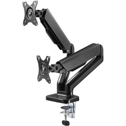 Goobay Desk Mount | Double Monitor Mount with Gas Spring | Swivel, Tilt, Rotation | 17-32  Goobay Desk Mount | Double Monitor Mount with Gas Spring | Swivel, Tilt, Rotation | 17-32