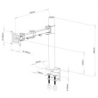 ART Bracket for 1 LCD monitor 13-27''L01