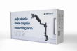 Gembird Adjustable desk display mounting arm, 17 inches -32 inches, up to 9 kg