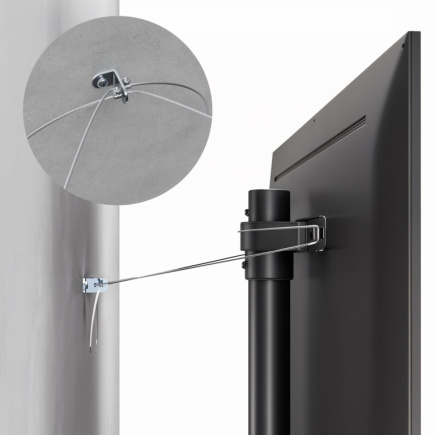 Maclean TV floor stand bracket, 32-70 Maclean TV floor stand bracket, 32-70