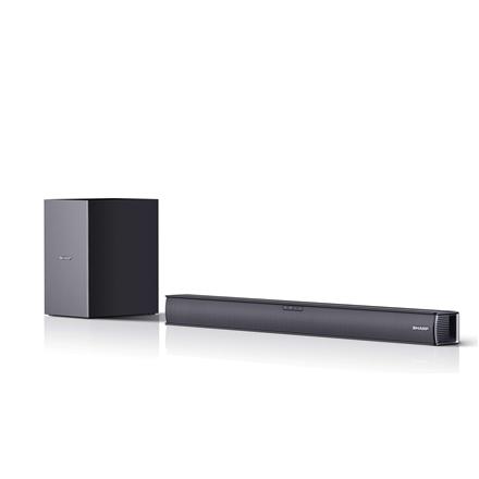 Sharp | HT-SBW182 2.1 Slim Soundbar | Black | No | AUX in | Bluetooth | HDMI, Optical, Bluetooth | 160 W | Wireless connection