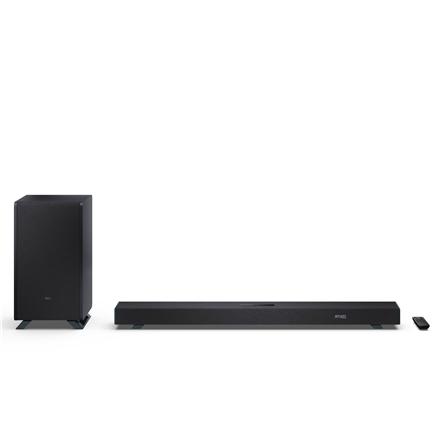 Sharp | 3.1.2 Dolby Atmos/DTS:X Soundbar with Wireless Subwoofer | HT-SBW53121(BK) | 550 W | Bluetooth | Black | Wireless connection HT-SBW53121(BK)