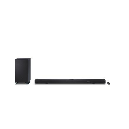 Sharp | 5.1.2 Dolby Atmos/DTS:X Soundbar with Wireless Subwoofer | HT-SBW55121(BK) | 650 W | Bluetooth | Black | Wireless connection HT-SBW55121(BK)