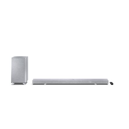 Sharp | 5.1.2 Dolby Atmos/DTS:X Soundbar with Wireless Subwoofer | HT-SBW55121(SL) | 650 W | Bluetooth | Silver | Wireless connection HT-SBW55121(SL)
