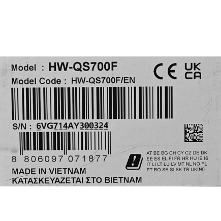 Samsung HW-QS700F/EN Speaker module 3.1.2 channels Black