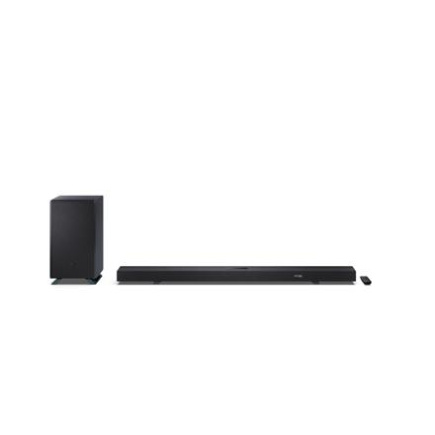 Sharp | 5.1.2 Dolby Atmos/DTS:X Soundbar with Wireless Subwoofer | HT-SBW55121(BK) | 650 W | Bluetooth | Black | Wireless connection HT-SBW55121(BK)