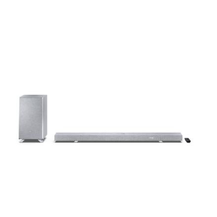 Sharp | 5.1.2 Dolby Atmos/DTS:X Soundbar with Wireless Subwoofer | HT-SBW55121(SL) | 650 W | Bluetooth | Silver | Wireless connection HT-SBW55121(SL)