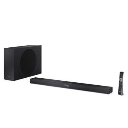 Sharp 2.1ch Ultra-slim Dolby Atmos/DTS Virtual: X Soundbar with Wireless Subwoofer | HT-SBW320 | 360 W | Bluetooth | Must | Wireless connection