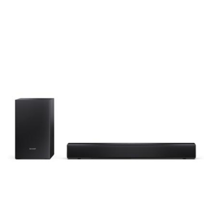 Sharp Compact 2.1 Soundbar with Wireless Subwoofer | HT-SBW121 | 240 W | Bluetooth | Черный | Wireless connection