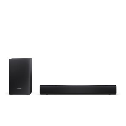 Sharp Compact 2.1 Soundbar with Wireless Subwoofer | HT-SBW121 | 240 W | Bluetooth | Черный | Wireless connection