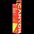 CANYON MP-4, Mouse pad,350X250X3MM,Multipandex,fully black with our logo (non gaming),blister cardboard