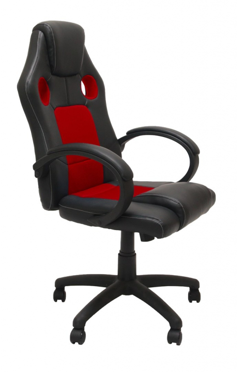 Topeshop FOTEL ENZO CZER-CZAR office/computer chair Padded seat Padded backrest