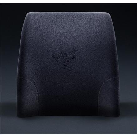 Razer 400 x 364 x103  mm | Exterior: Velvet fabric cover (with grippy rubber back); Interior: Memory foam | Lumbar Cushion for Gaming Chairs | Black RC81-03830101-R3M1