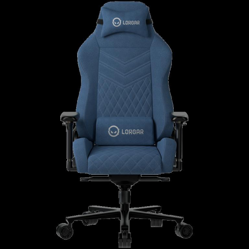 LORGAR Ace 422, Gaming Chair, Anti-stain durable fabric, 1.8 mm metal frame, multiblock mechanism, 4D armrests, 5 Star aluminium base, Class-4 gas lift, 75mm PU casters, Blue