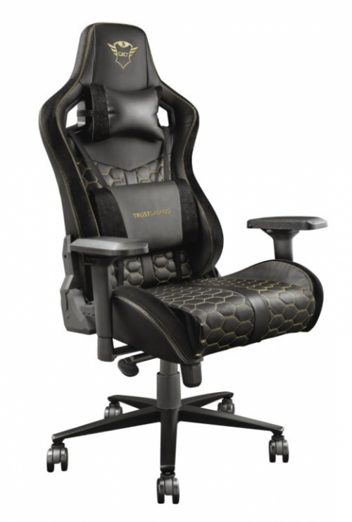 Trust GXT 712 Resto Pro Universal gaming chair Black, Yellow