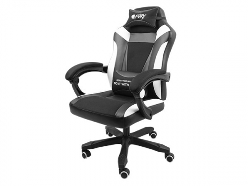 FURY Avenger M+ Universal Gaming Chair Padded seat Black, White