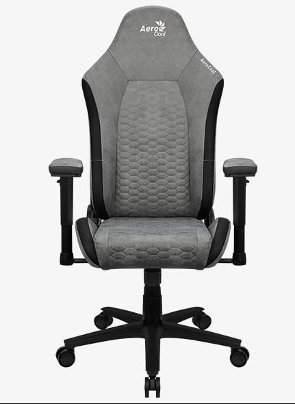 Aerocool Crown AeroSuede Universal Mängutool  Padded seat Stone Grey