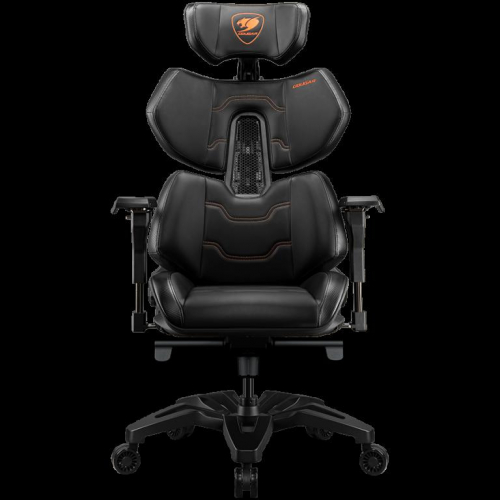 COUGAR Gaming chair Terminator, Ergonomic comfort, Function of a second spine, Lumbar support mechanics, Aviation-grade polyamide mesh