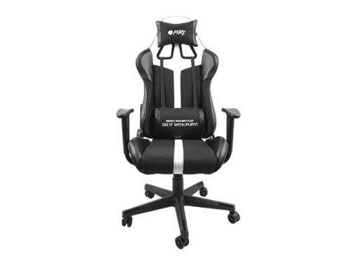 FURY Avenger XL Universal gaming chair Padded seat Black, White