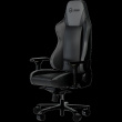LORGAR Base 311, Gaming Chair, PU eco-leather, 1.8 mm metal frame, multiblock mechanism, 4D armrests, 5 Star aluminium base, Class-4 gas lift, 75mm PU casters, Black + grey
