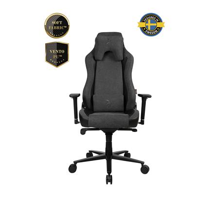 Arozzi Vernazza Vento Gaming Chair Vento Polyurethane; Soft Fabric; Metal; Aluminium | Dark Grey VERNAZZA-SIG-DG