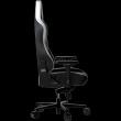 LORGAR Base 311, Gaming Chair, PU eco-leather, 1.8 mm metal frame, multiblock mechanism, 4D armrests, 5 Star aluminium base, Class-4 gas lift, 75mm PU casters, Black + white