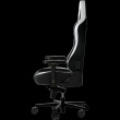 LORGAR Base 311, Gaming Chair, PU eco-leather, 1.8 mm metal frame, multiblock mechanism, 4D armrests, 5 Star aluminium base, Class-4 gas lift, 75mm PU casters, Black + white