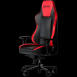 LORGAR Base 311, Gaming Chair, PU eco-leather, 1.8 mm metal frame, multiblock mechanism, 4D armrests, 5 Star aluminium base, Class-4 gas lift, 75mm PU casters, Black + red