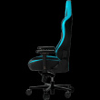 LORGAR Base 311, Gaming Chair, PU eco-leather, 1.8 mm metal frame, multiblock mechanism, 4D armrests, 5 Star aluminium base, Class-4 gas lift, 75mm PU casters, Black + blue