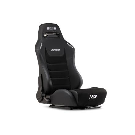 Next Level Racing | Premium PU Leather | Reclining Seat | ERS3 Elite PU Leather & Suede Edition | Black NLR-E051