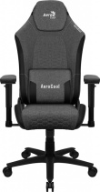Aerocool CROWNASHBK, Ergonomic Mängutool , Adjustable Cushions, AeroWeave Technology, Black