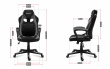 Huzaro FORCE 2.5 GREY MESH Gaming armchair Mesh seat Black, Grey