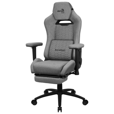 Aerocool ROYALASHGR Premium Ergonomic Mängutool  Legrest Aeroweave Technology Grey