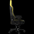 LORGAR Base 311, Mängutool , PU eco-leather, 1.8 mm metal frame, multiblock mechanism, 4D armrests, 5 Star aluminium base, Class-4 gas lift, 75mm PU casters, Black + yellow