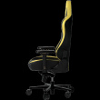 LORGAR Base 311, Mängutool , PU eco-leather, 1.8 mm metal frame, multiblock mechanism, 4D armrests, 5 Star aluminium base, Class-4 gas lift, 75mm PU casters, Black + yellow