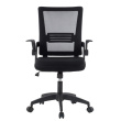 Techly Black Office chair with padded seat and net fabric back
