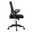 Techly Black Office chair with padded seat and net fabric back