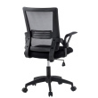 Techly Black Office chair with padded seat and net fabric back