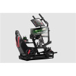 Next Level Racing | Aluminum; Carbon Steel | Racing Simulator Cockpit | GTElite Wheel Plate Edition | Black NLR-E022