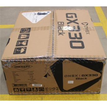 Taastatud. ONEX GX330 Series Mängutool  - Black | Onex PVC; Nylon caster; Metal | Onex | Gaming chairs | GX330 Series | Black | DAMAGED PACKAGING ONEX-GX330-BSO