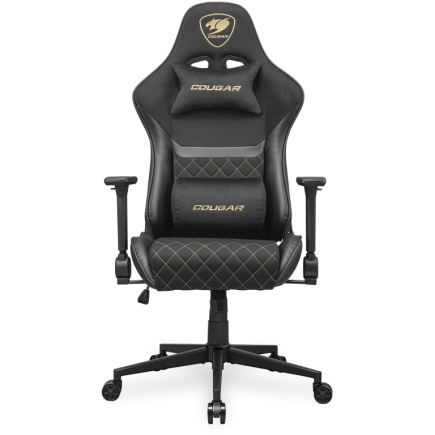 COUGAR Gaming-Stuhl Armor One V2 Gold F, PVC/Stoff, Schwarz