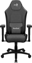 Aerocool CROWNASHBK, Ergonomic Mängutool , Adjustable Cushions, AeroWeave Technology, Must