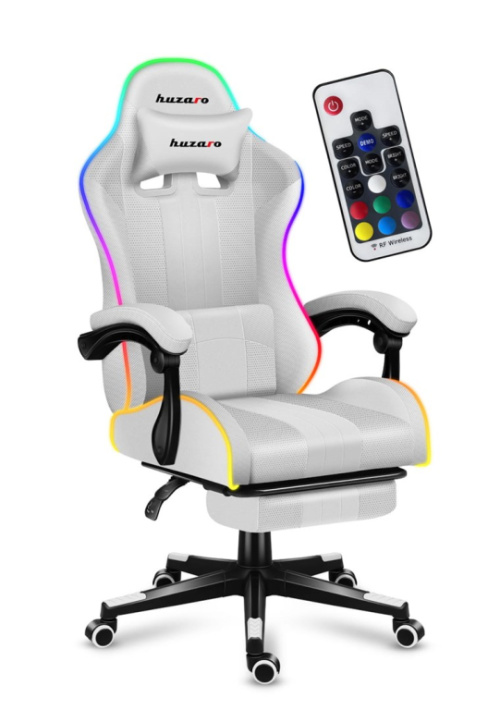 HUZARO FORCE 4.7 RGB White Gaming Chair