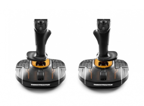 Thrustmaster T.16000M FCS SPACE SIM DUO Black, Orange USB Joystick Analogue / Digital PC