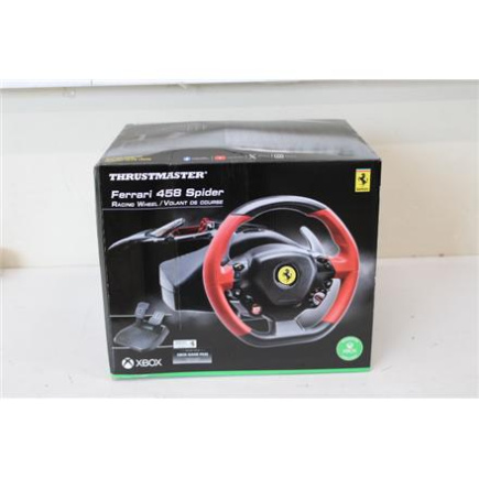 Taastatud. Thrustmaster Steering Wheel Ferrari 458 Spider Racing Wheel, Black/Red | Thrustmaster | Steering Wheel Ferrari 458 Spider Racing Wheel | DAMAGED PACKAGING | Black/Red